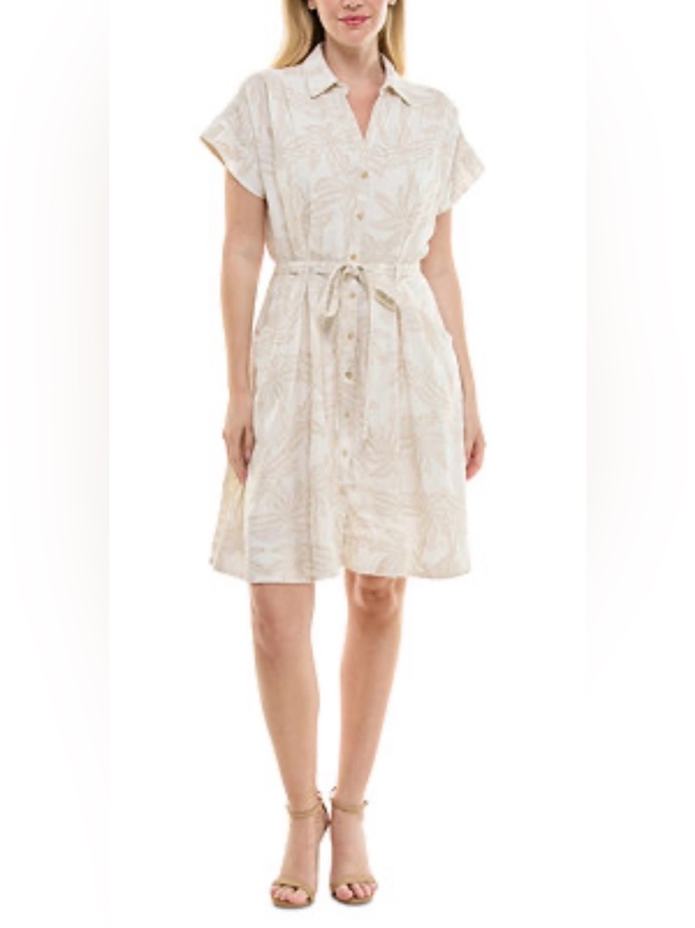 Taylor
Women's Short-Sleeve
Sash-Tie A-Line Dress